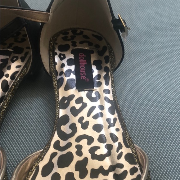 Glitter gold leopard flats - Picture 4 of 4